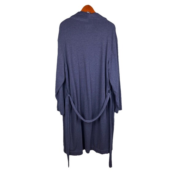 Men's Blue Bathrobe Size L/XL with Belt Goodfellow & Co - Picture 3 of 6